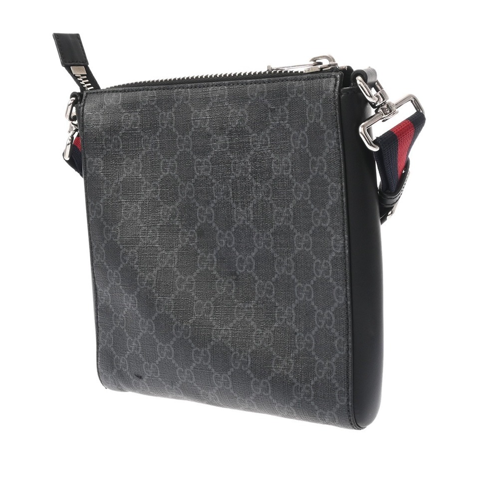 Gucci Leather Black Bag Shoulder Supreme GG Messenger
